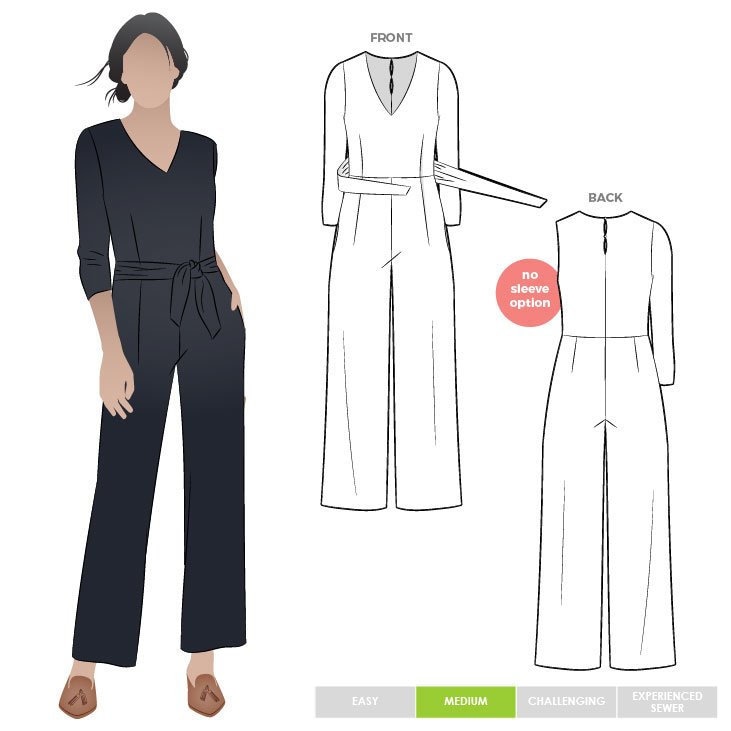 Style Arc Sewing Pattern Brice Knit Jumpsuit / Dress Sizes | Etsy