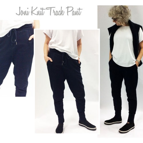 Joni Knit Track Pant // Sizes 10 14 & 16 // PDF Women's - Etsy