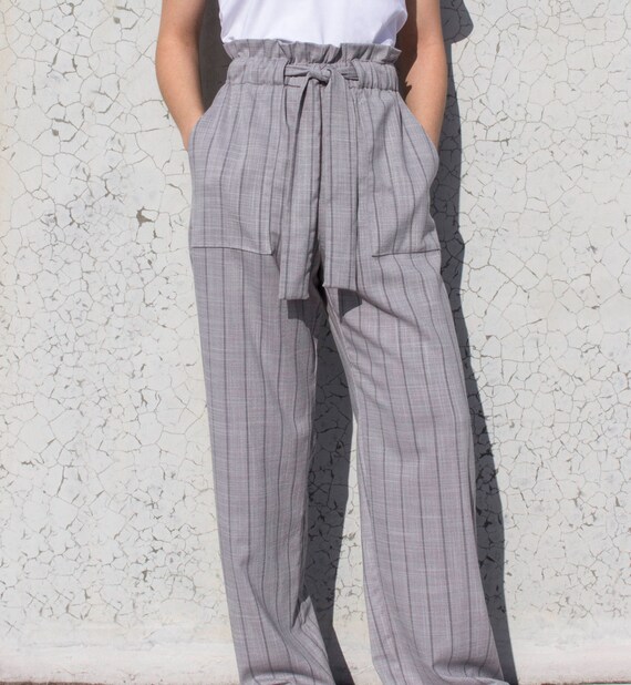 Paperbag outlet trousers grey