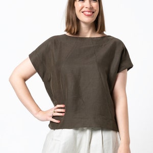 Style Arc | Sizes 10 - 22 | Ethel Designer Top | PDF pattern for printing at home or print store