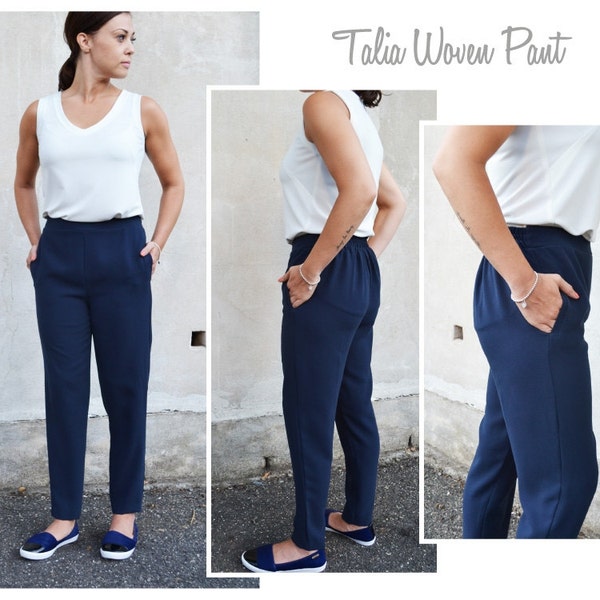 Talia Woven Pant - Sizes 8, 10, 12 - PDF Sewing Pattern by Style Arc - Print at Home Digital Pattern