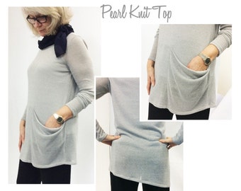 Pearl Knit Top Pattern - Sizes 16, 18, 20 - Digital PDF Top Sewing Pattern by Style Arc - Sewing Project - Digital Pattern