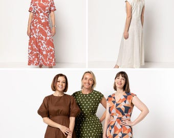 Style Arc | Sizes 18 - 30 | Discounted Bundle | Trinnie Woven Dress + Extension Pack Bundle | PDF patterns for print at home or print store