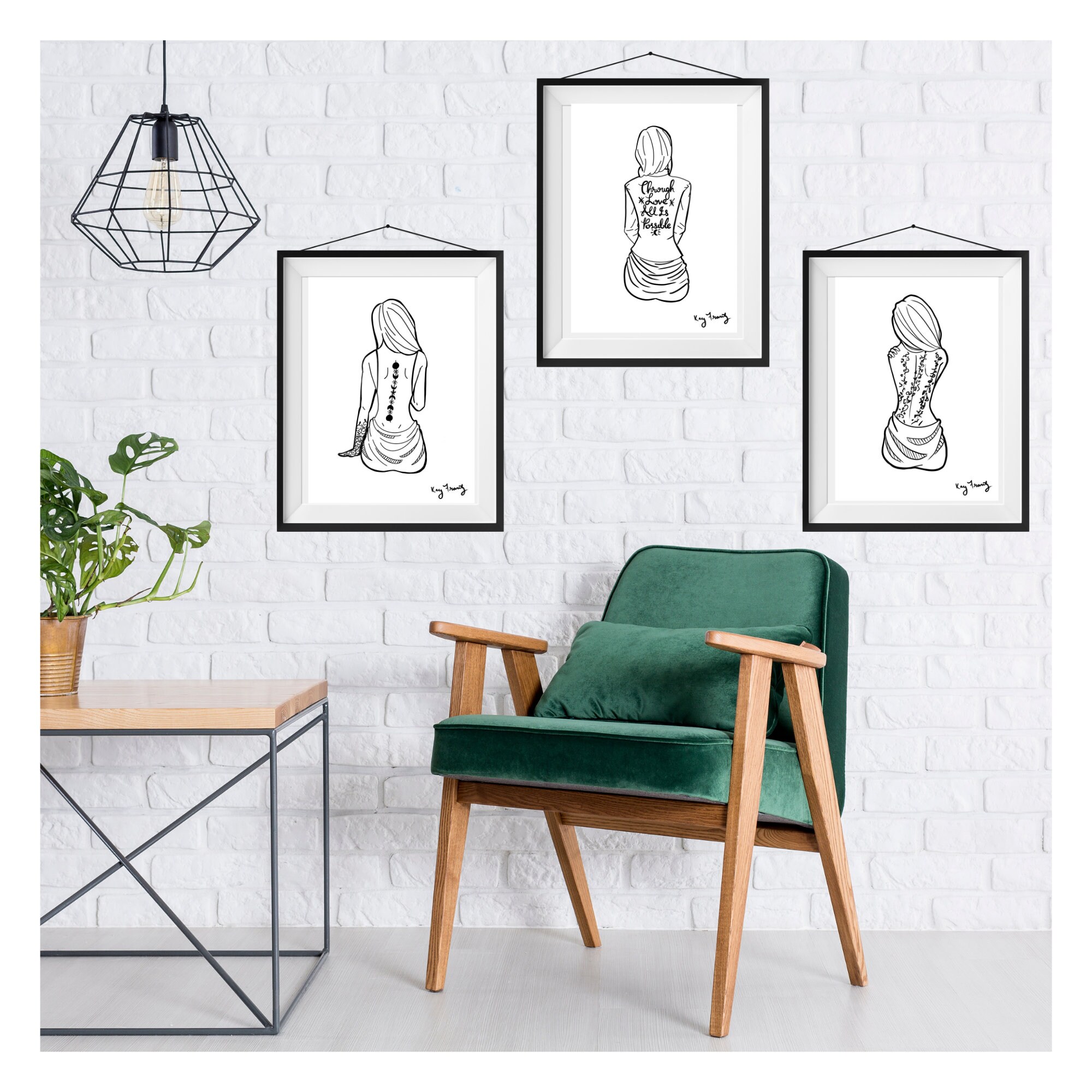 Sjm Tattoo Art Print Etsy
