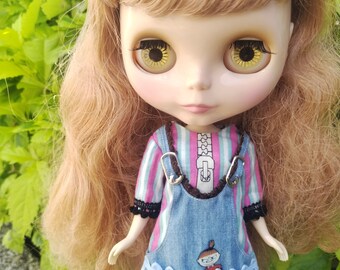 Blythe hand made doll dress,also fits for licca or similar size doll