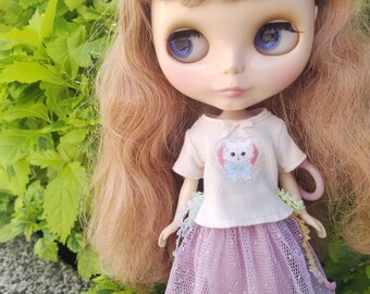 Blythe hand made doll dress,also fits for licca or similar size doll