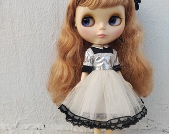 Blythe  hand made doll dress,also fits for licca or similar size doll