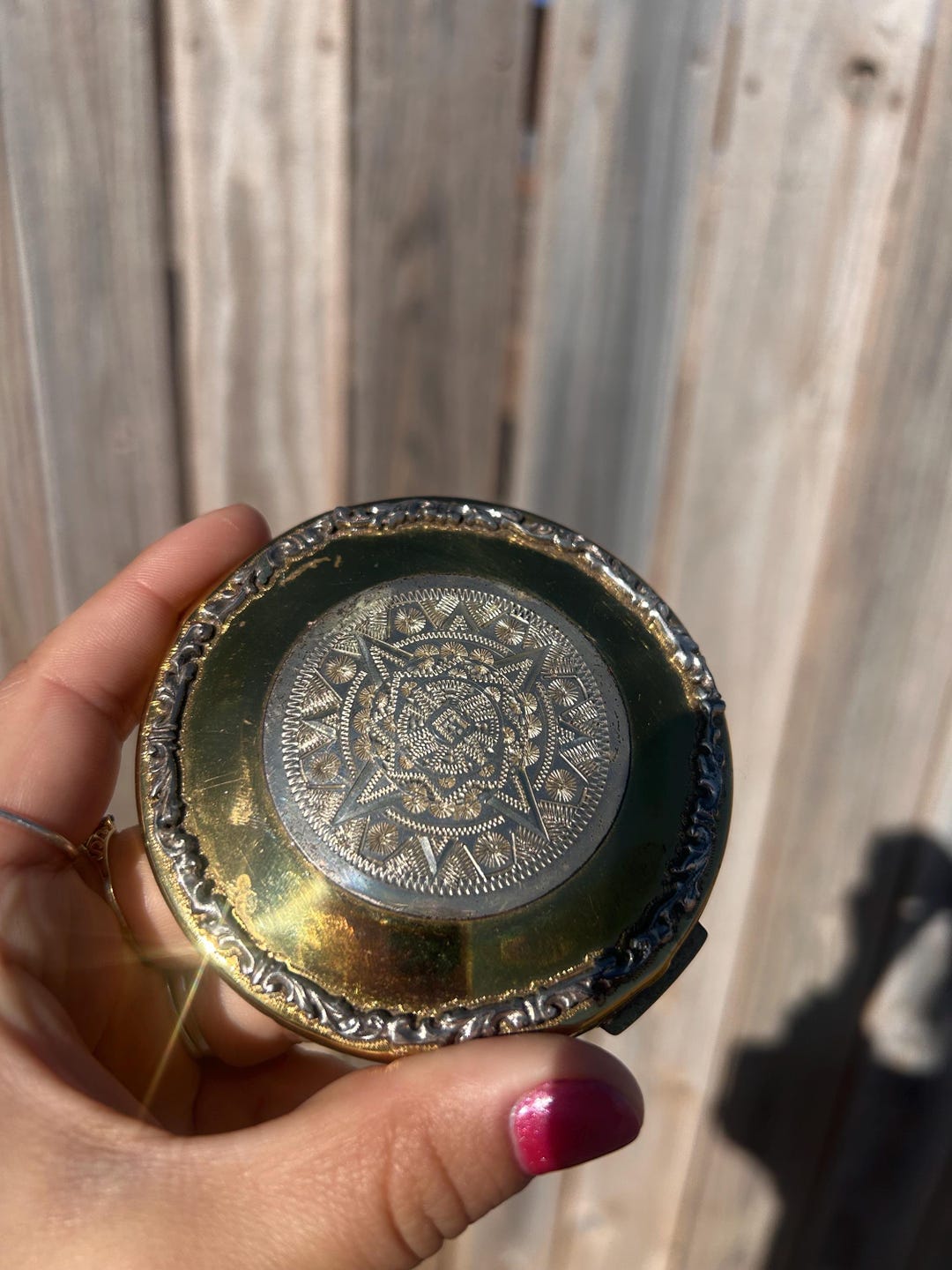 Engraved Compacts Vintage Engraved Compact - Etsy