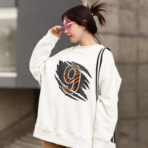 Joey Burrow | Cincinnati Football Sweatshirt | #9 | Football Jungle Crewneck | Joey B