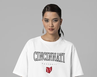 Cincinnati Baseball T-Shirt | Retro Cincy, Unisex Bella Canvas