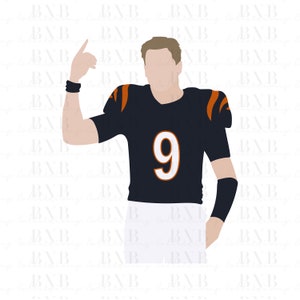 Joey Burrow SVG | Bengal SVG | Joey B Svg Dxf Png Pdf Jpg Eps Vector Files | Cricut | Clipart | Cameo, Cut Svg | Joey B Graphic