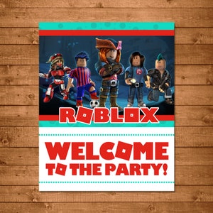 Roblox Happy Birthday Sign Roblox Birthday Banner Roblox Etsy - roblox 2014 studs