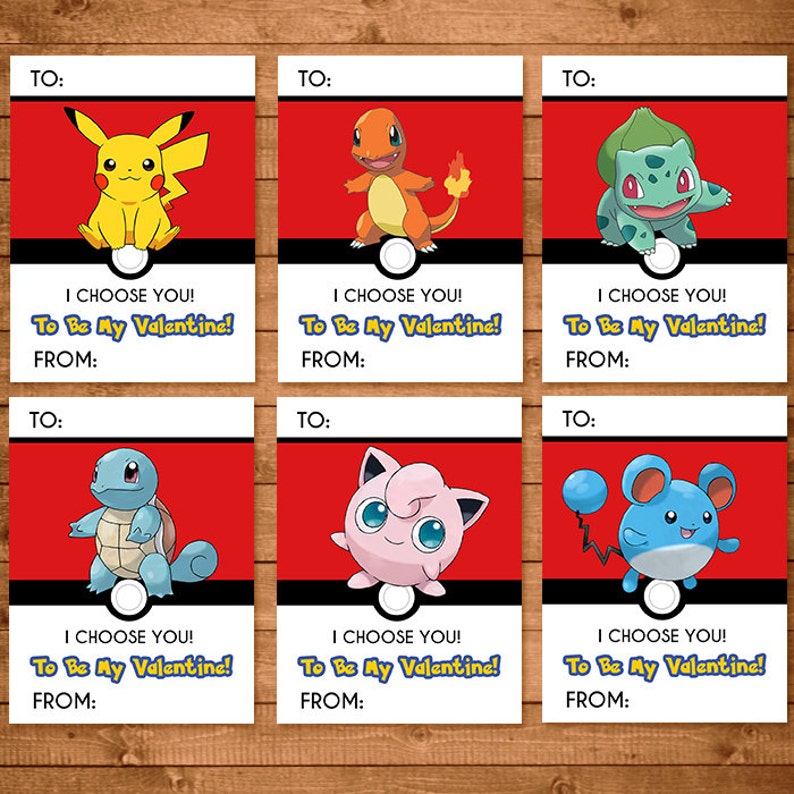 Pokémon Valentines Day Card Write In Pokémon Valentines