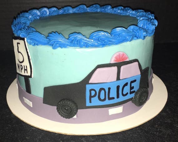 Fondant Sugarpaste Topper De Gateau De Voiture De Police Etsy Fondant Sugarpaste Topper De Gateau De Voiture De Police Etsy