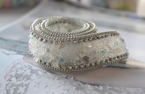 how to make a beaded belt for a wedding dress Strapless Lace Mermaid Wedding Dress with Sheer Corset Bodice & Tulle   Viniodress