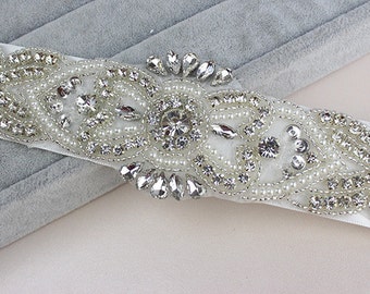 Bridal Rhinestone Sash Belt  Wedding Crystal Belt Wedding Accessories