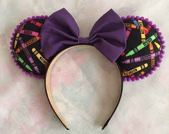 Teacher/Crayons #2 Mouse Ears