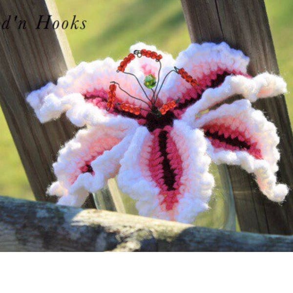 Crochet Pattern / Flower / Stargazer Lily / Bouquet / Wedding / Oriental Lilies