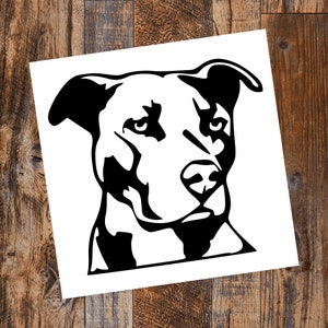 Pit Bull Vinyl Car Decal | Pitbull Bumper Sticker | Pitty Vinyl Sticker | Pit Bull Vinyl Decal | Pitbull Car Decal | Pitbull Bumper Sticker
