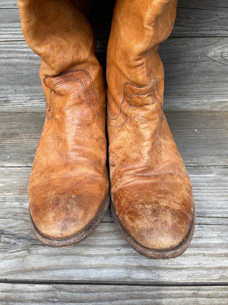 Beautifully Worn-in Frye Riding Boots US Women Size 8 image 5