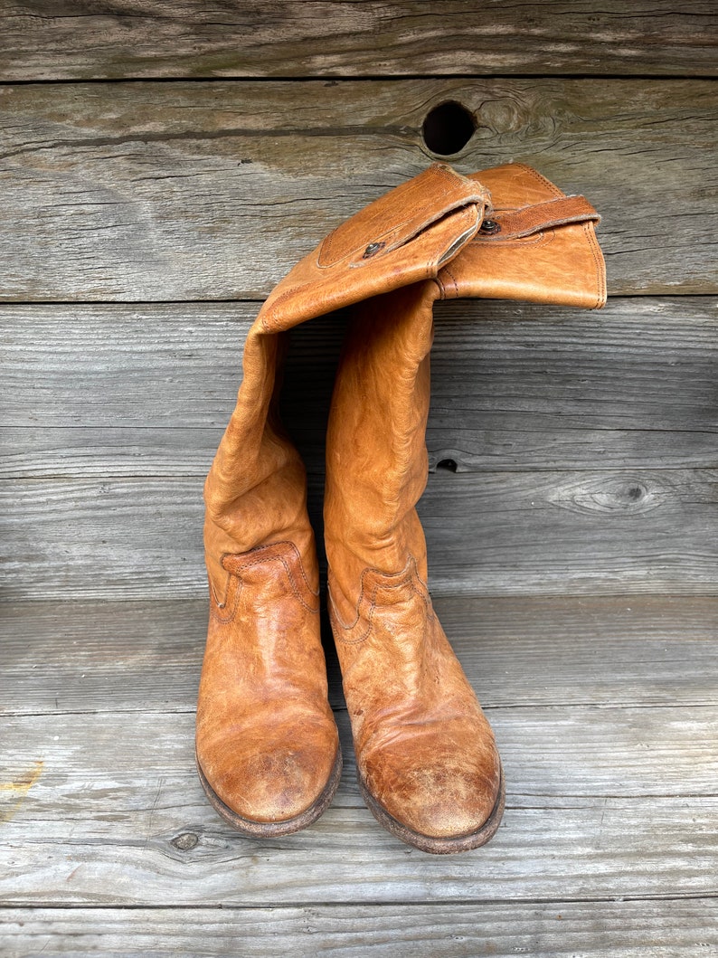 Beautifully Worn-in Frye Riding Boots US Women Size 8 image 1