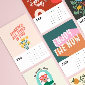 Printable Inspirational Quotes Calendar 2021 | Etsy