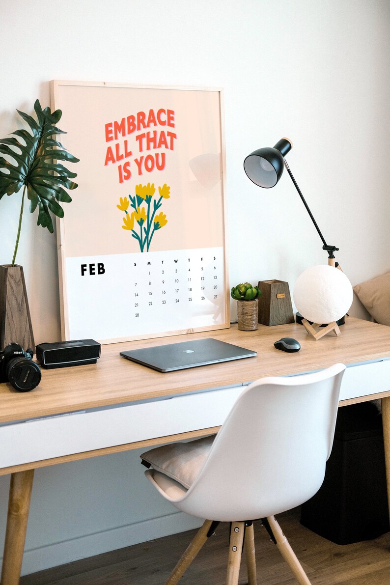 Printable Inspirational Quotes Calendar 2021 | Etsy