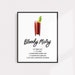 Bloody Mary Drink Recipe Art Print-printable Instant Download - Etsy