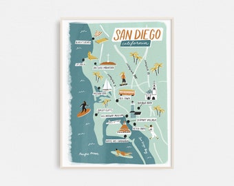 San Diego Illustrated Map