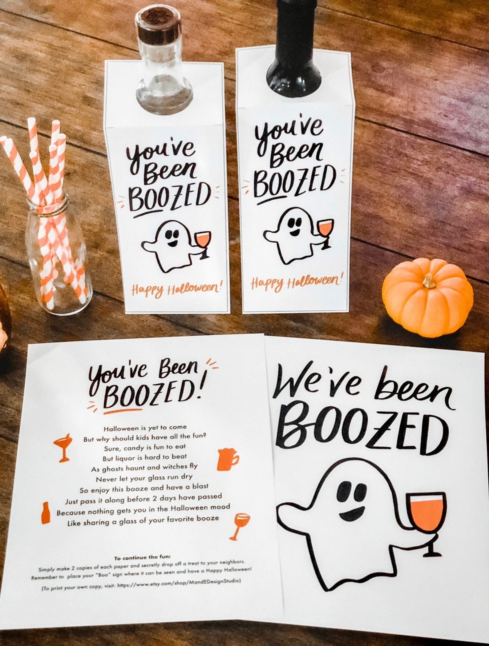 You've Been Boozed We've Been Boozed Printable afbeelding 1.