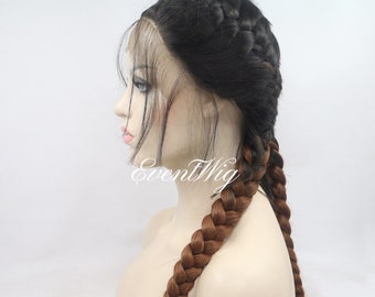 French Braid Wig Etsy