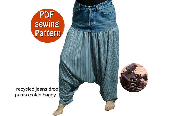 Patron Couture A Tracer Jeans Recycle En Un Ample Pantalon Etsy Patron Couture A Tracer Jeans Recycle En Un Ample Pantalon Etsy