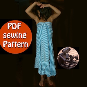 Sun dress pattern, All sizes for women or girl, Instant download PDF style sewing pattern, DIY, Sainte-Adèle Canada