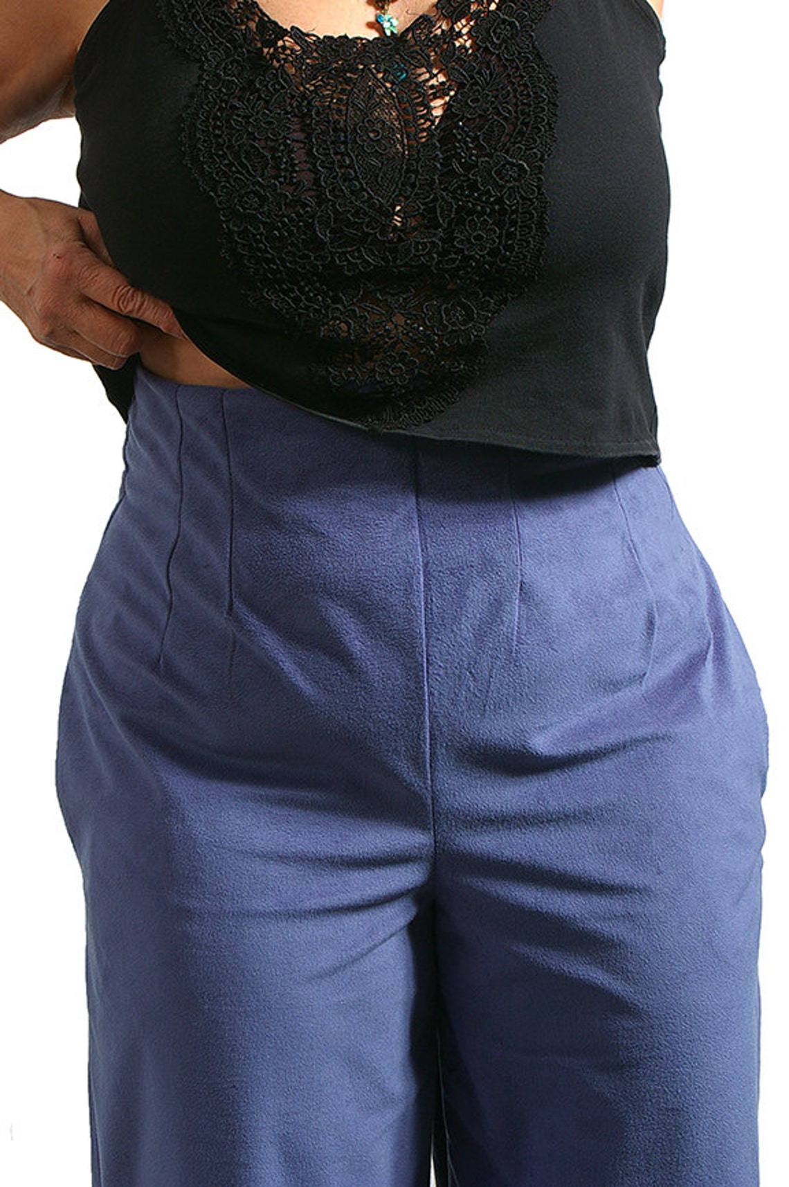 Empire Waist Pants Pattern for Women, Plus Sizes 14 16 18 20 22, PDF