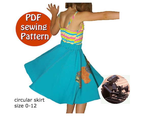 Mini-jupe circulaire avec coutures main image 1