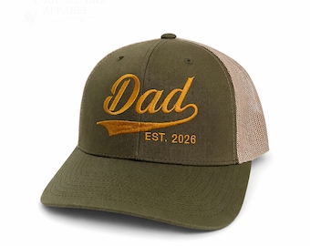 Custom Year Embroidered Dad Hat, Personalized Snapback