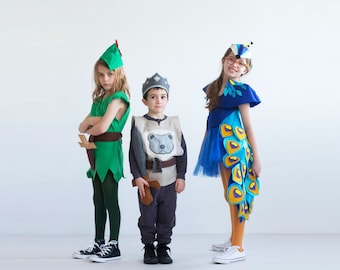 Peacock Costume For Halloween, Girls Costume