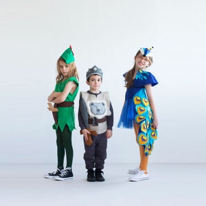 Peacock Costume For Halloween, Girls Costume