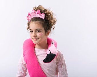 Pink Flamingo Princess Costume For Kids