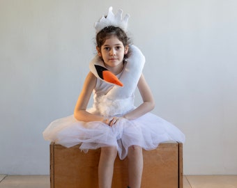 Kid’s White Swan Princess Costume