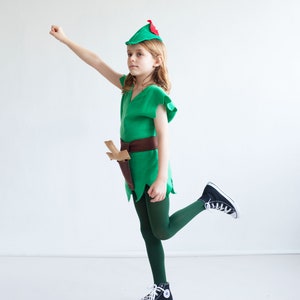 Peter Pan Kids Costume For Halloween, Toddler unisex costume
