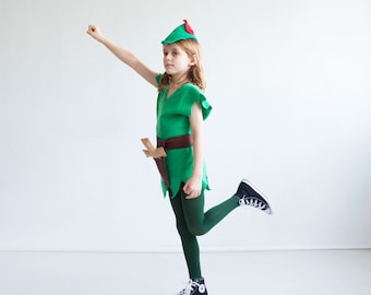 Peter Pan Kids Costume For Halloween, Toddler unisex costume