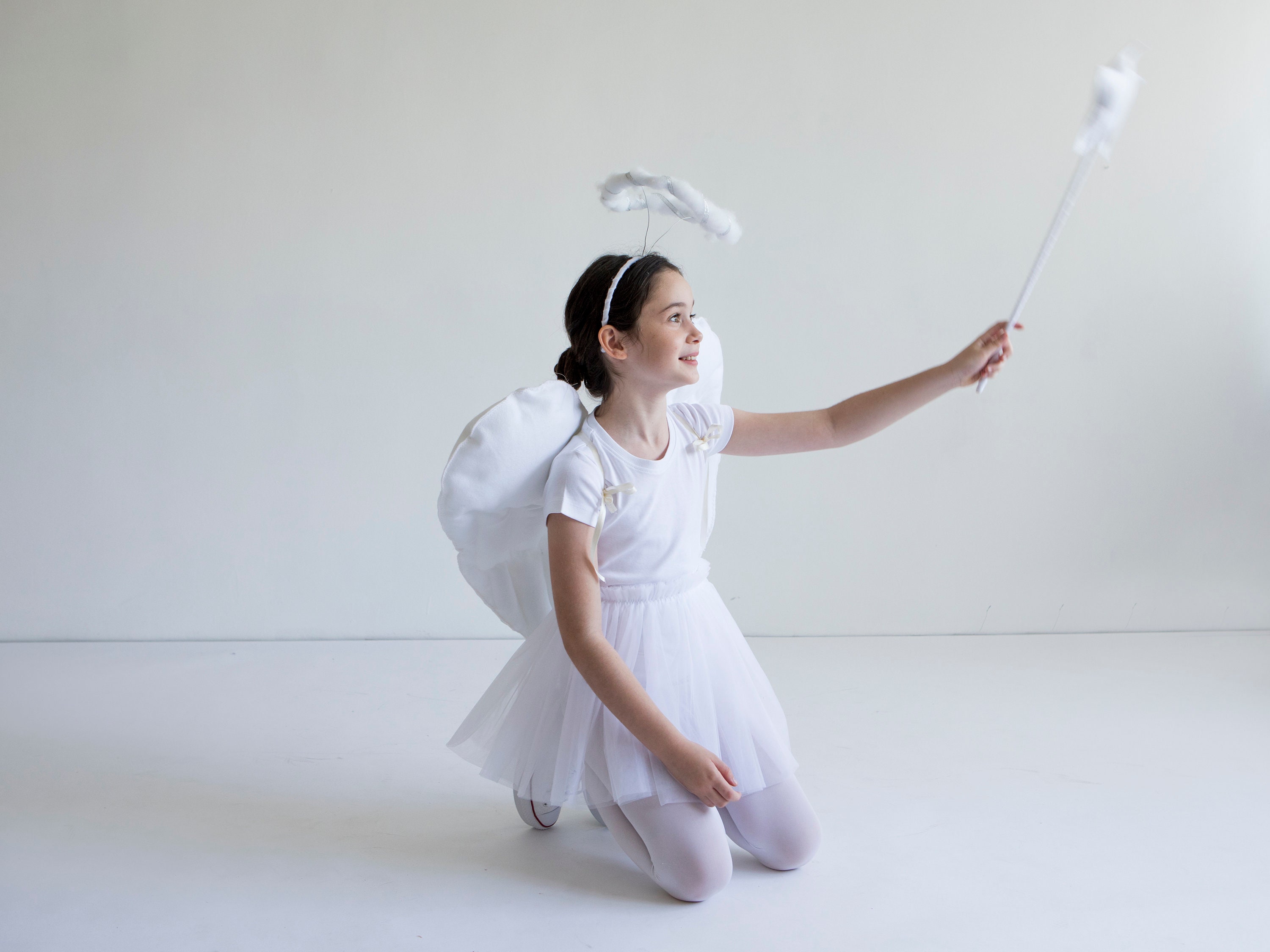 Giocoliere Costume Angioletto Bimbo Angel Gabriel Boys Fancy Dress