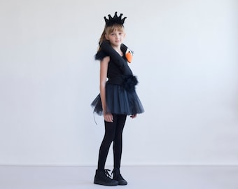 Black Swan Costume For Halloween, Toddler Girls Costume