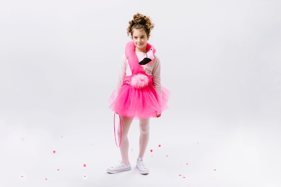 Costume de flamant rose pour fille, habillage pour tout-petit pour