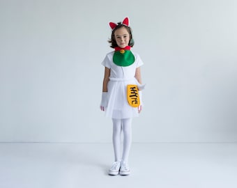 Lucky Cat Costume For Kids