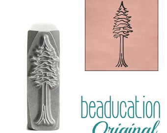 Tree Metal Design Stamp / Redwood Tree Metal Stamp 16.5mm - Metal Stamping / Punch Tools for Metal Stamped DIY Jewelry Making Tools (DS687)