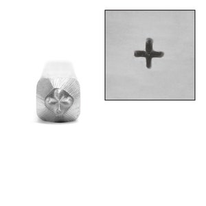 Plus Symbol Metal Stamp 2.5mm Beaducation Metal Stamping Punch Tools and Supplies for Hand Stamped DIY Jewelry Making DS002 image 1