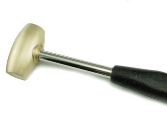 1-Pound Brass Mallet Hammer - JTS HK-401 For Metalsmithing, Jewelry Making & Craft Work