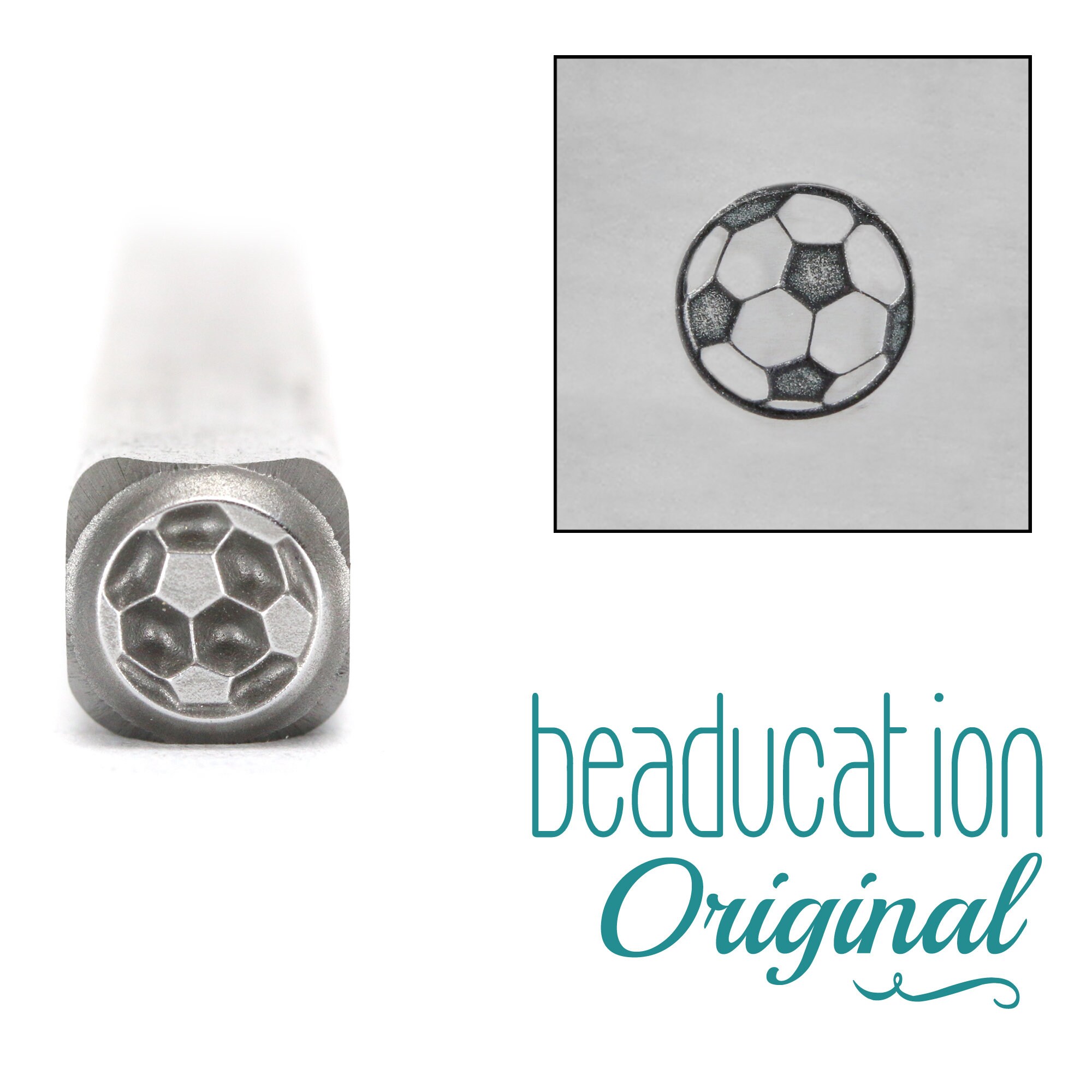 Soccer Ball Metal Design Stamp 5.5mm Sports Metal Stamps Etsy